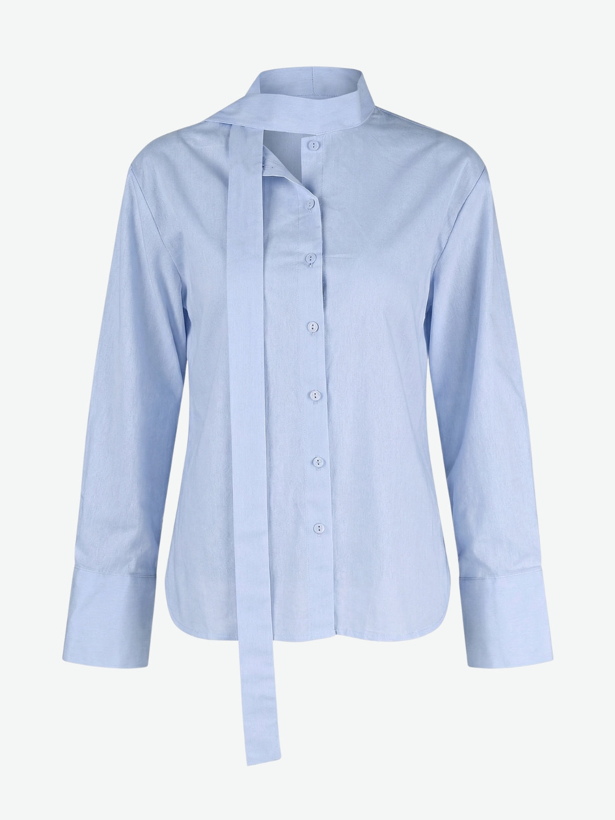 Lace-Up Back Oversized Shirt
