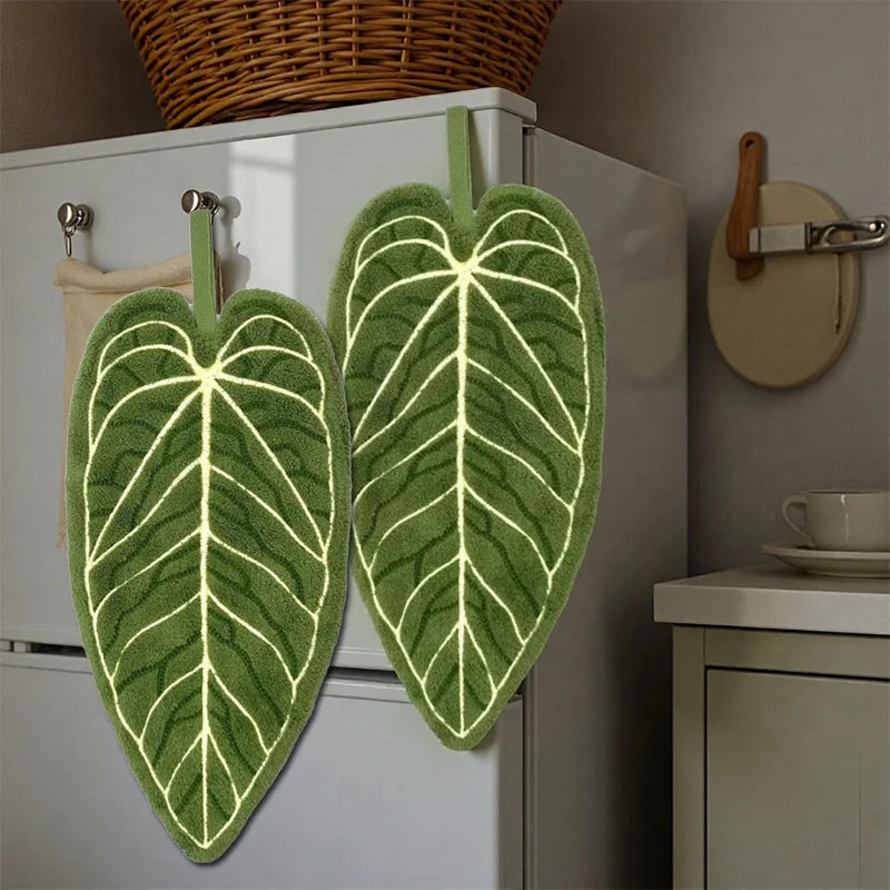 Leaf Shaped Hand Towel
