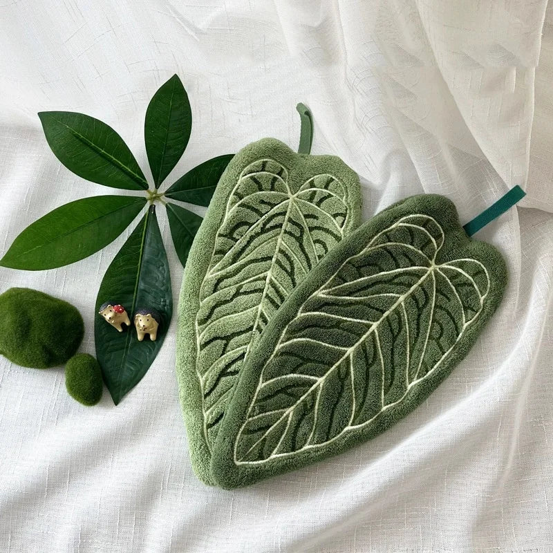 Leaf Shaped Hand Towel
