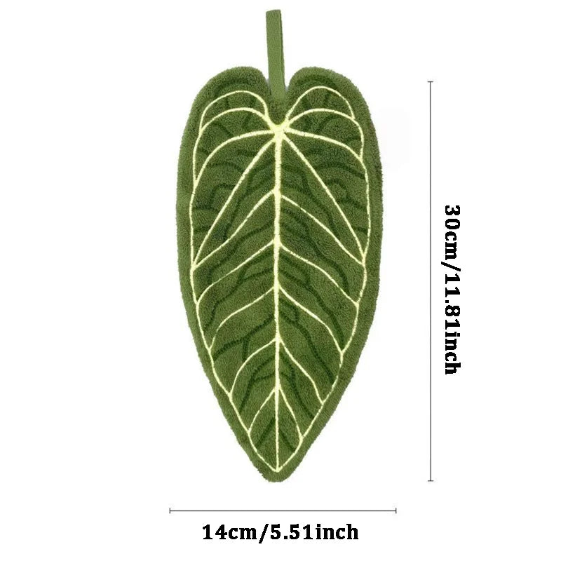 Leaf Shaped Hand Towel