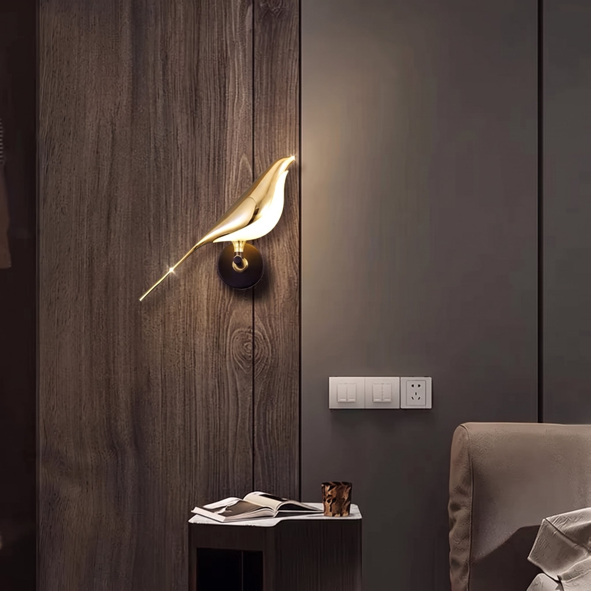 Magnetic Bird Wall Sconce