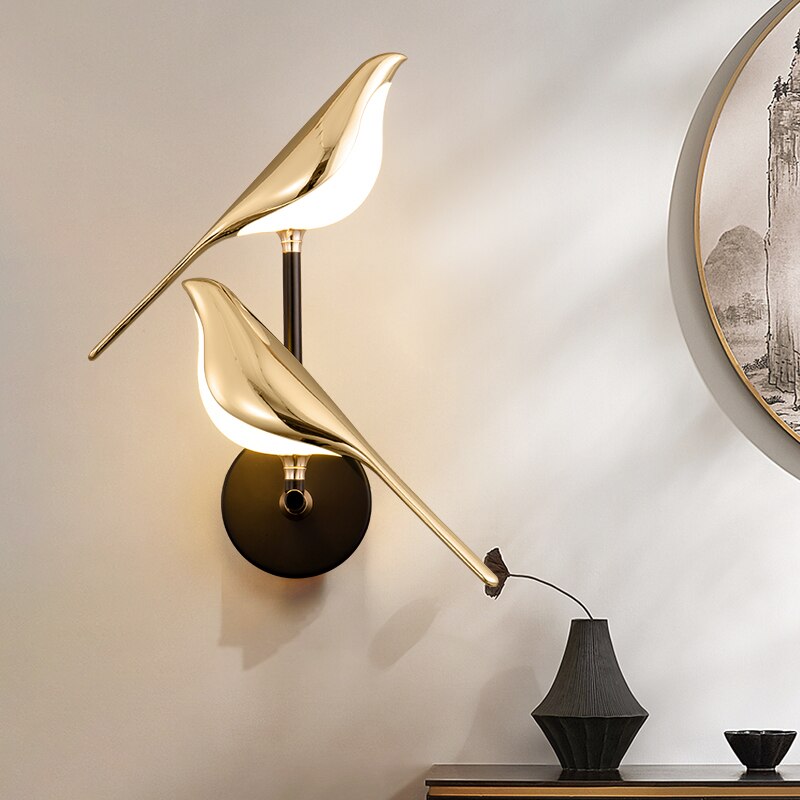 Magnetic Bird Wall Sconce