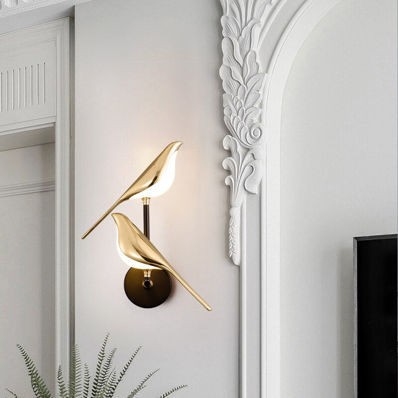 Magnetic Bird Wall Sconce