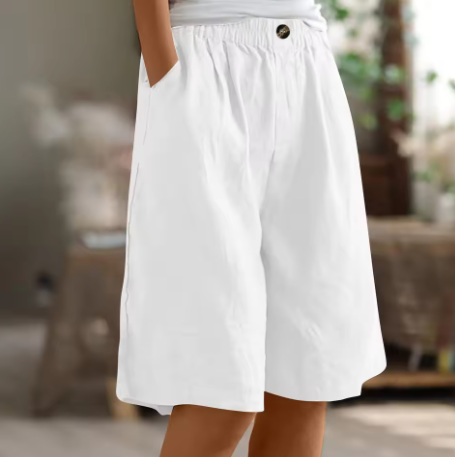 Nora Comfort Shorts - White