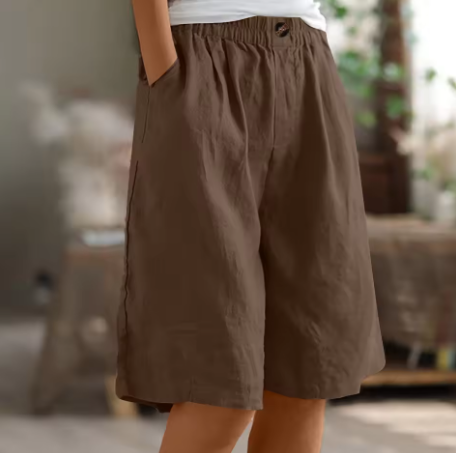 Nora Comfort Shorts - Brown