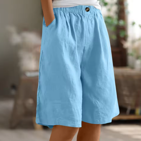 Nora Comfort Shorts - Sky Blue