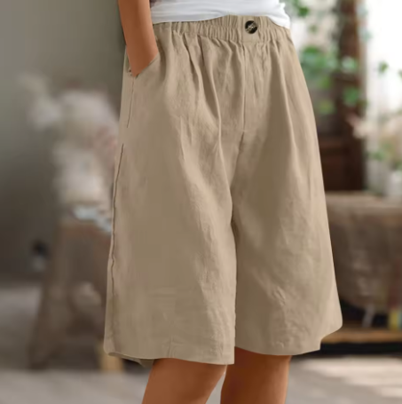 Nora Comfort Shorts - Khaki