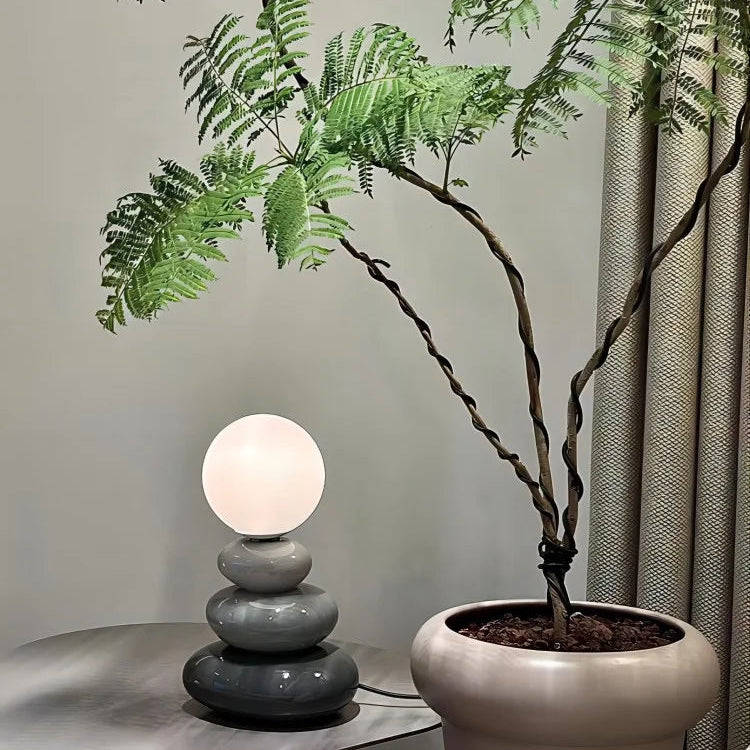Opal Orb Ceramic Table Lamp