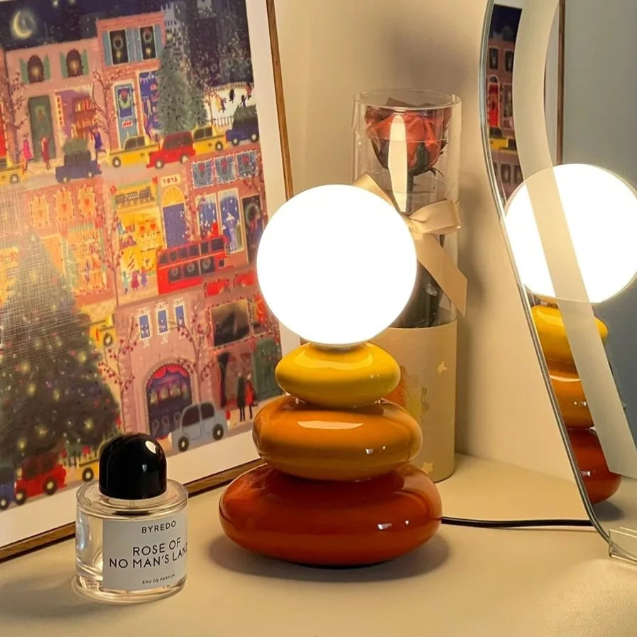 Opal Orb Ceramic Table Lamp
