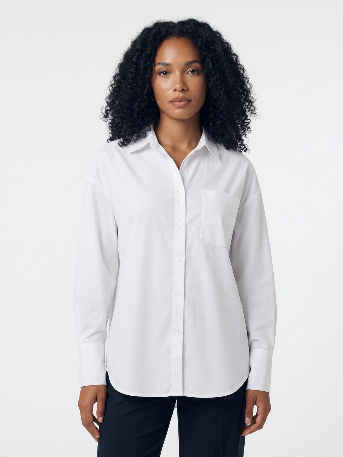 Oversized Button-Down Shirt