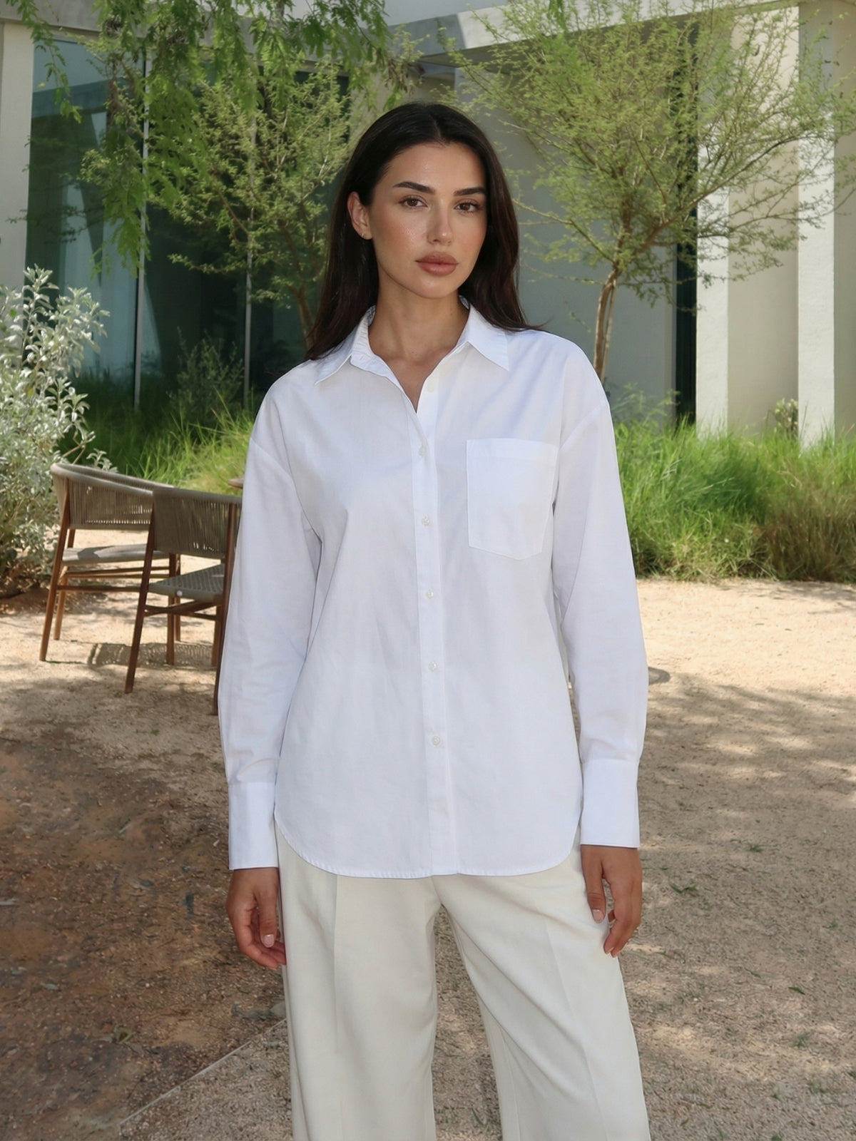 Oversized Button-Down Shirt