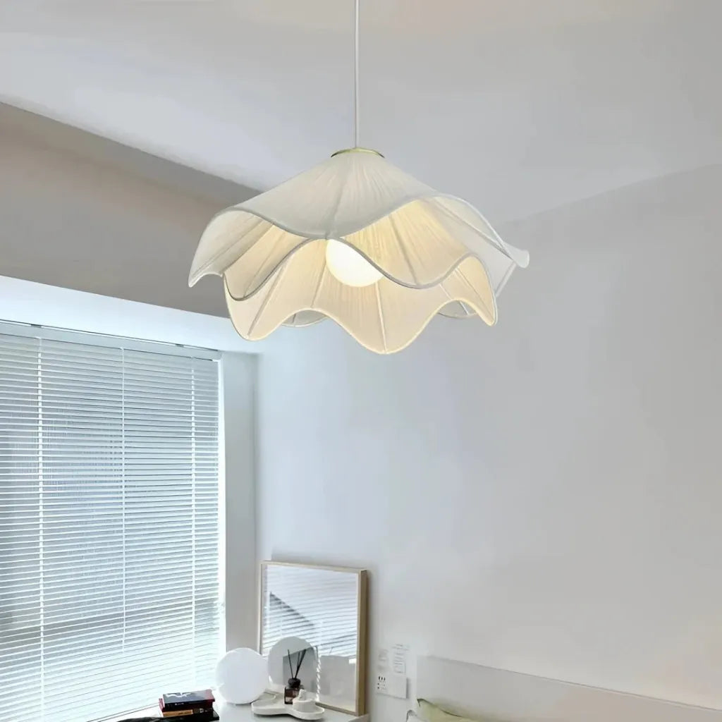 Pleated Fabric Pendant Light