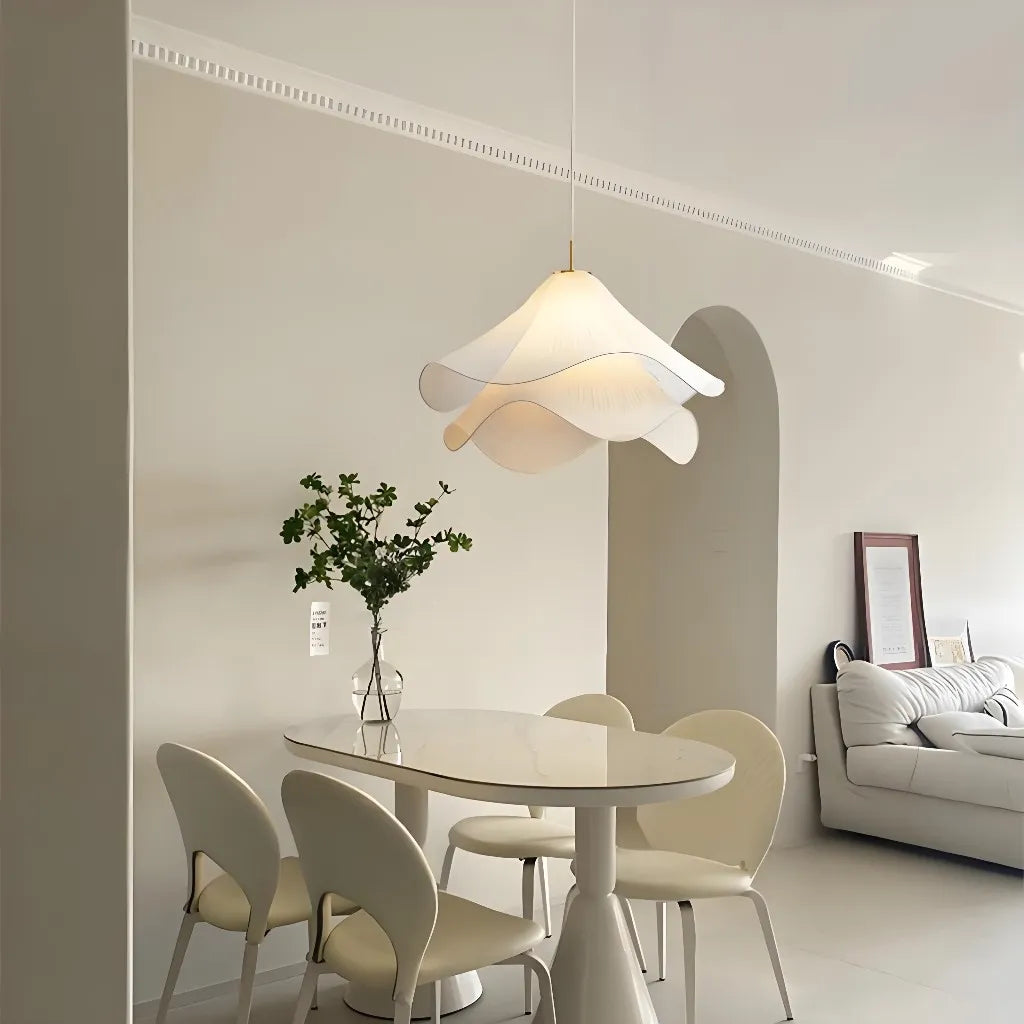 Pleated Fabric Pendant Light