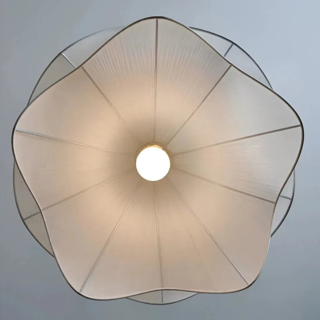 Pleated Fabric Pendant Light