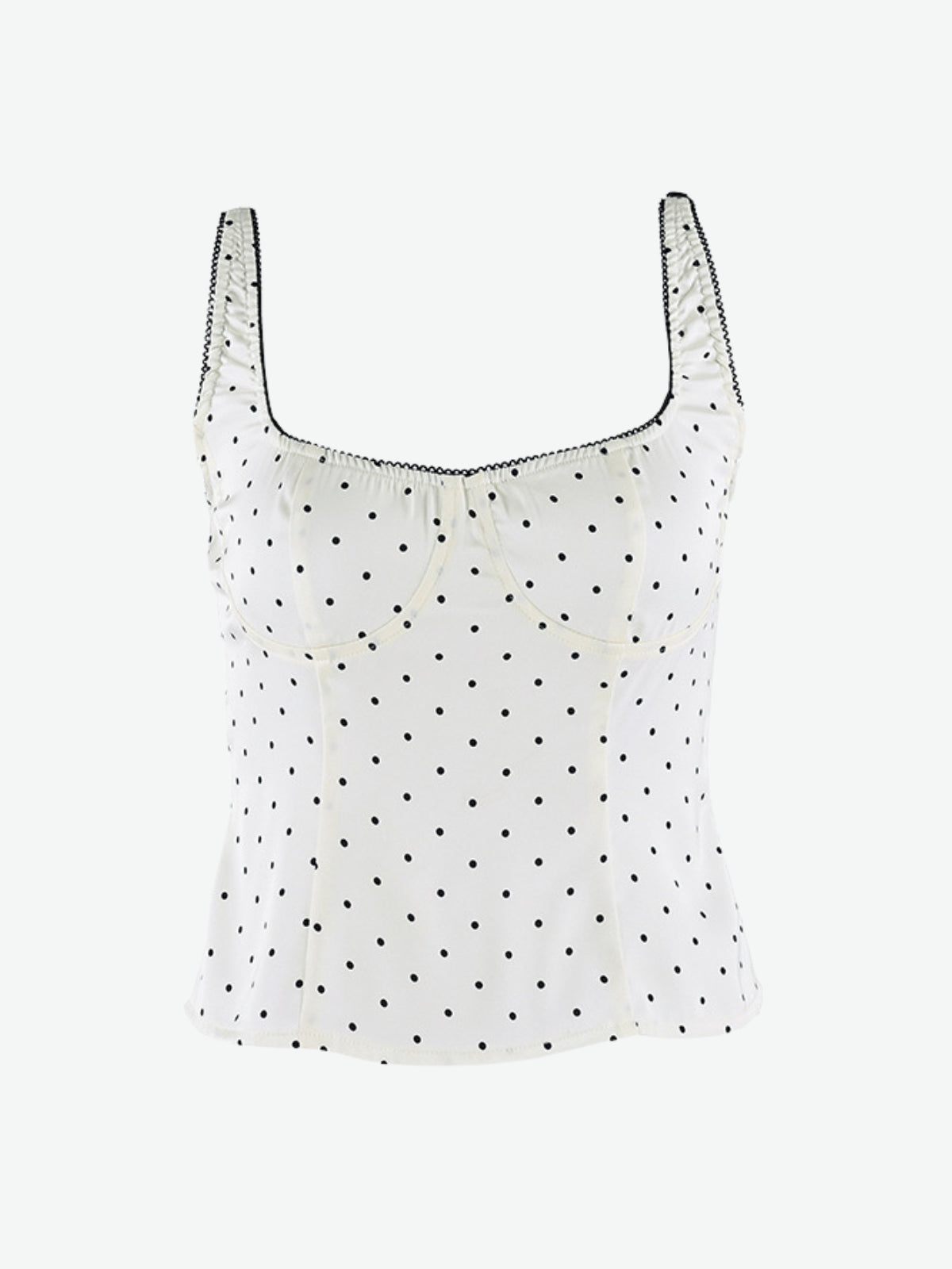 Polka Dot Corset Cami Top