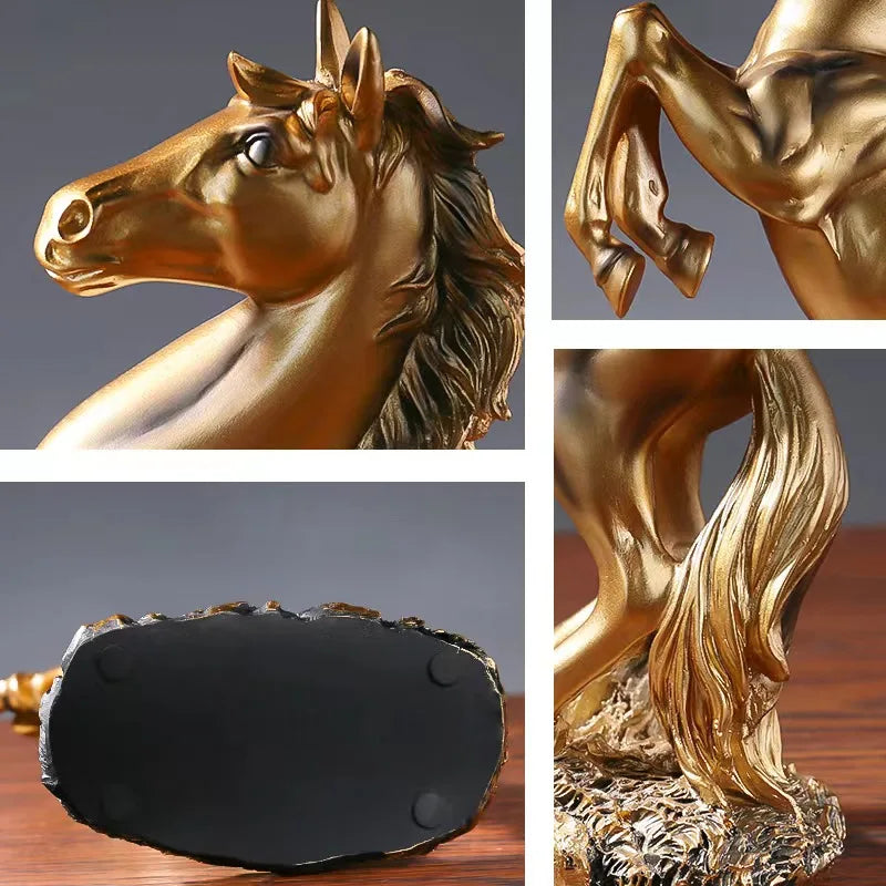 Rearing Horse Statue