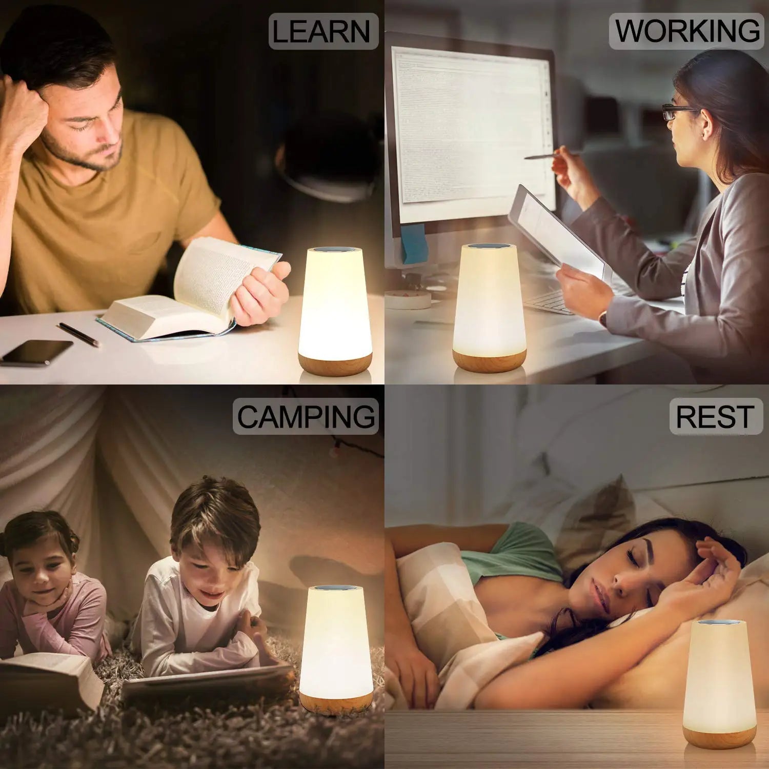 Rechargeable RGB Touch Table Lamp