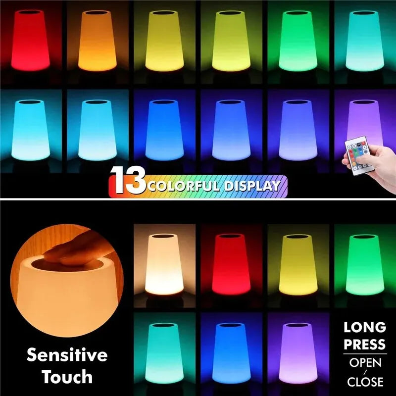 Rechargeable RGB Touch Table Lamp