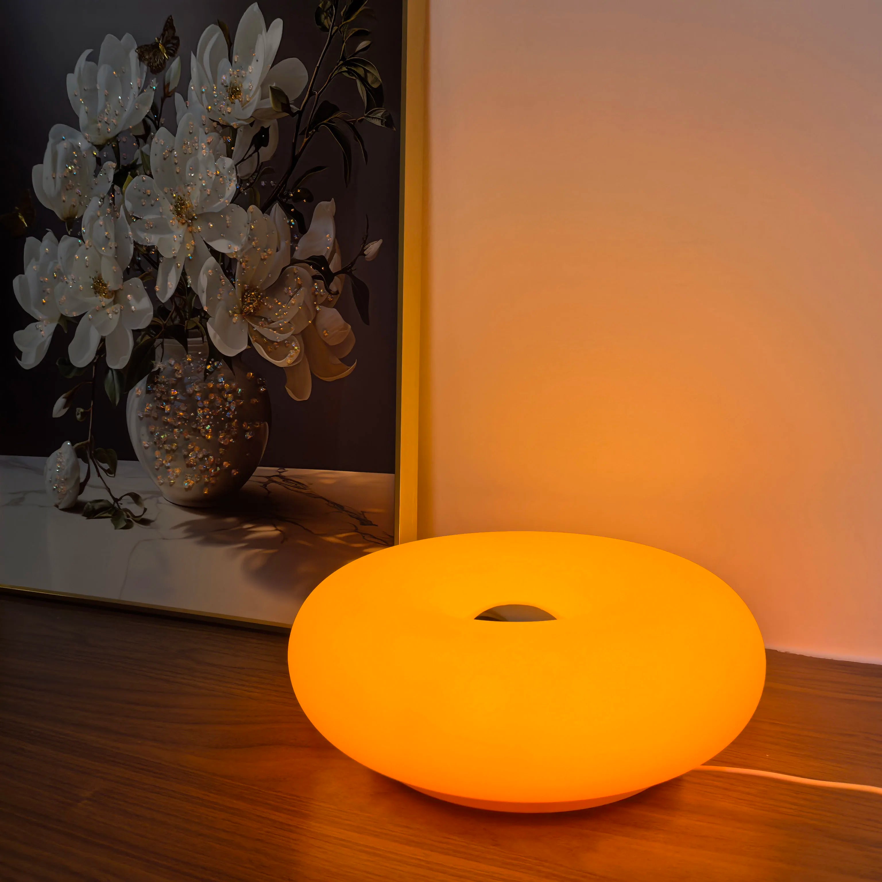 Remote Control RGB Donut Table Lamp