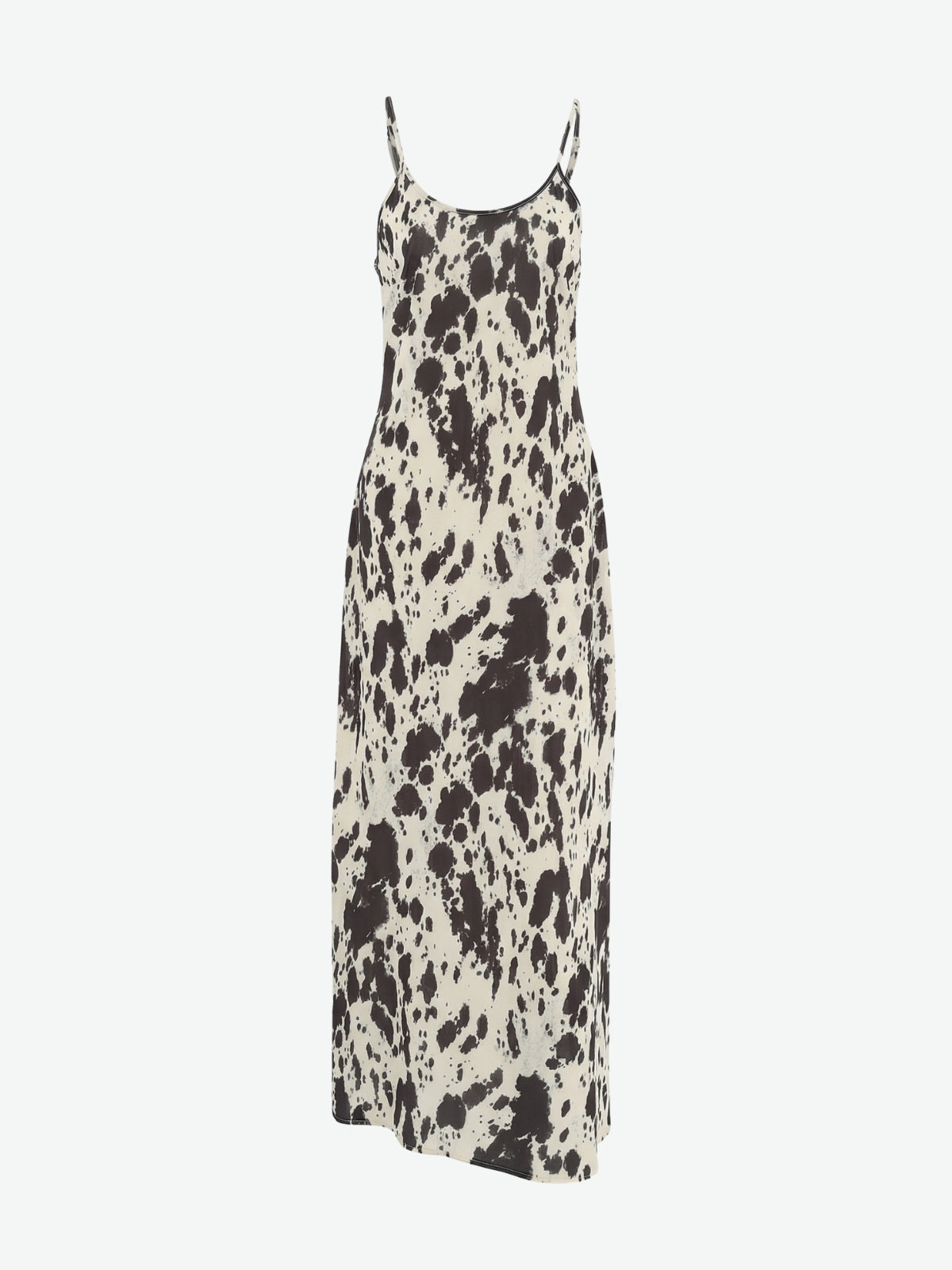 Retro Print Maxi Dress