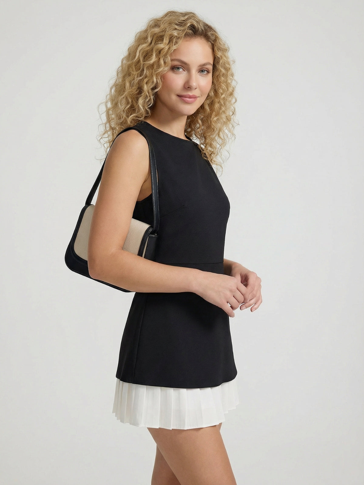 Sleeveless A-line Mini Dress