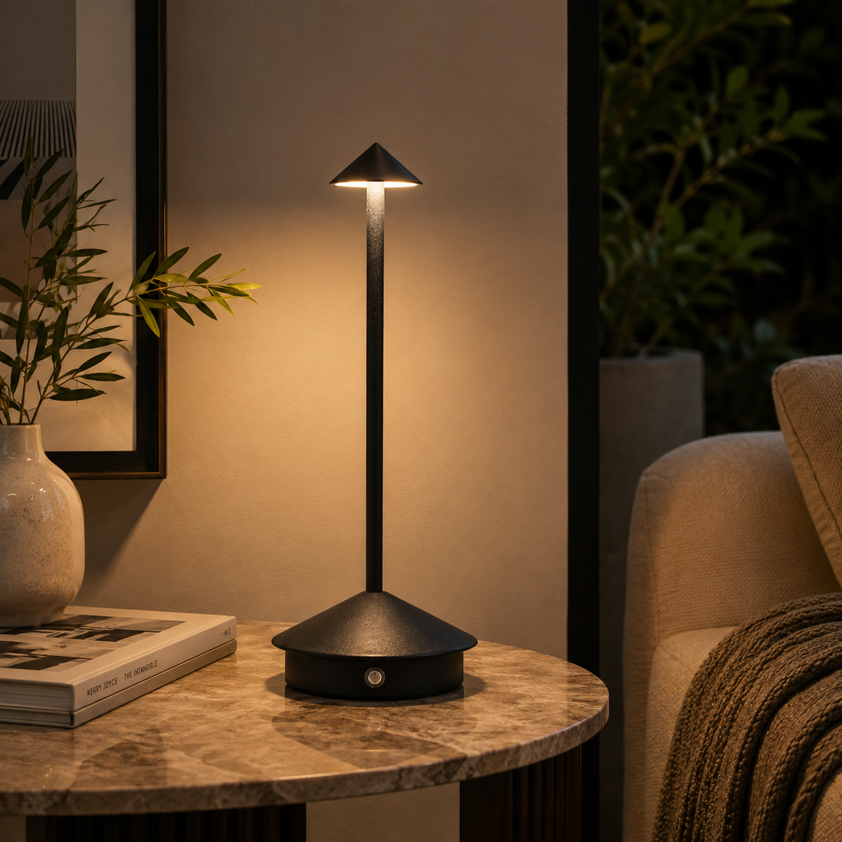 Slim Cordless Touch Table Lamp
