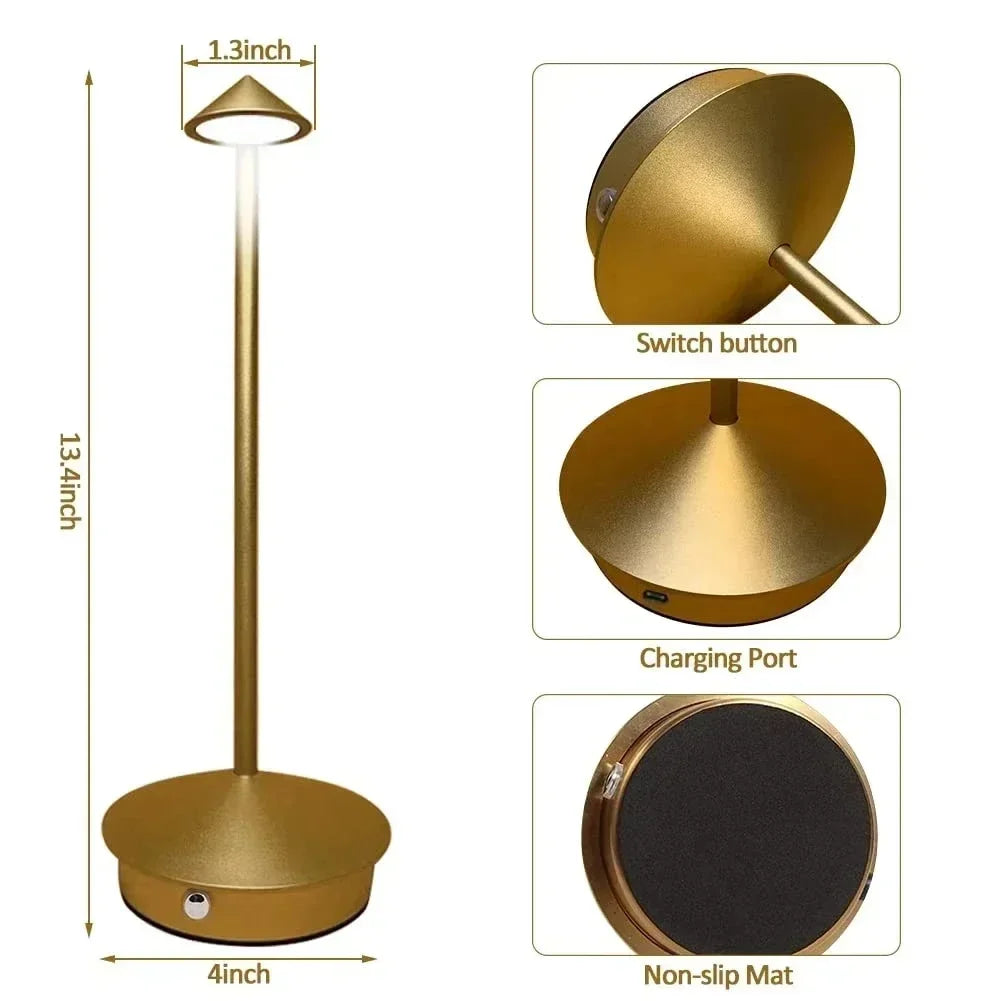 Slim Cordless Touch Table Lamp