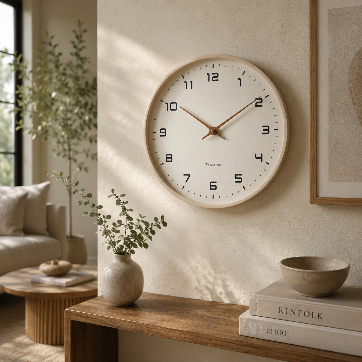 Solid Wood Wall Clock