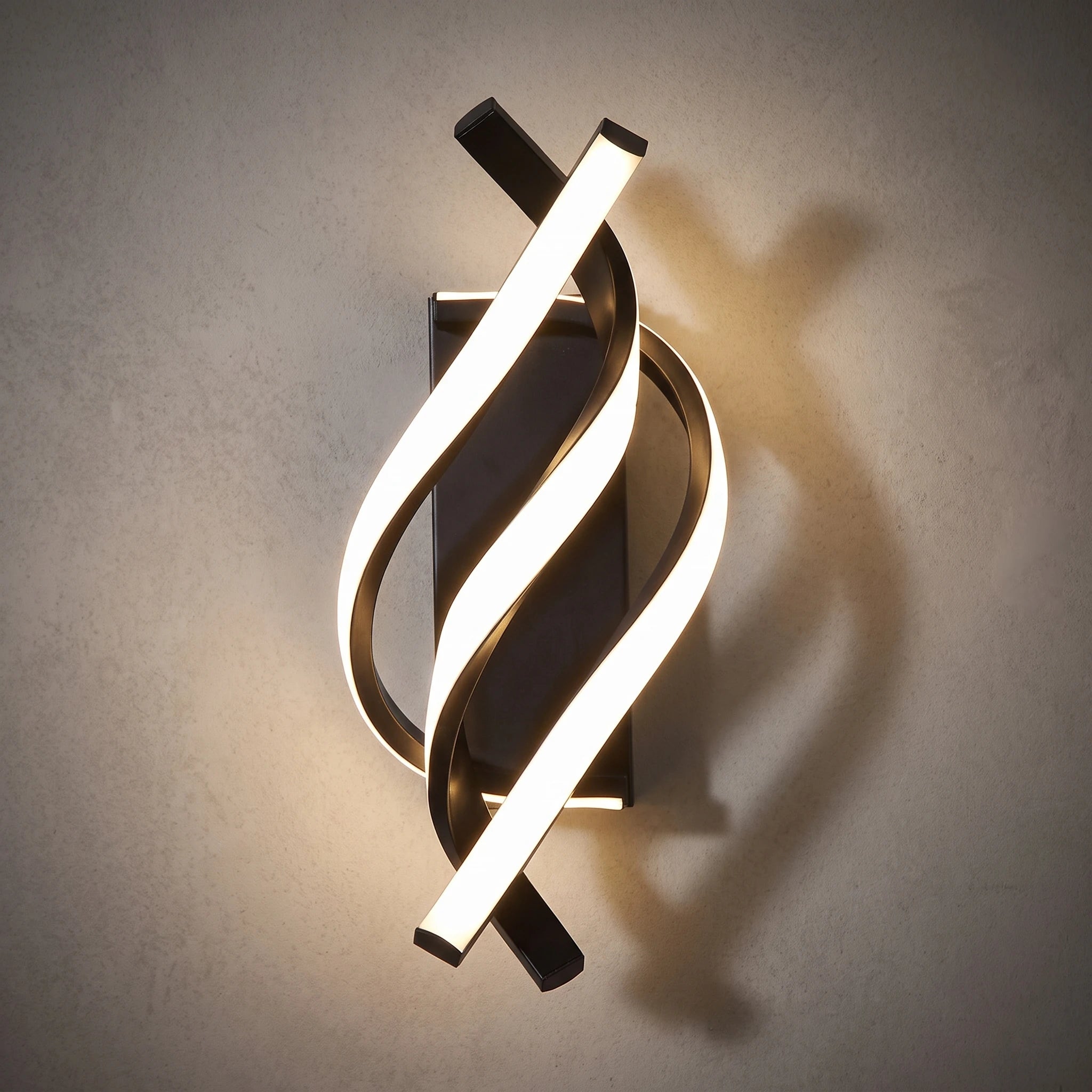 Spiral Ribbon LED Wall Light