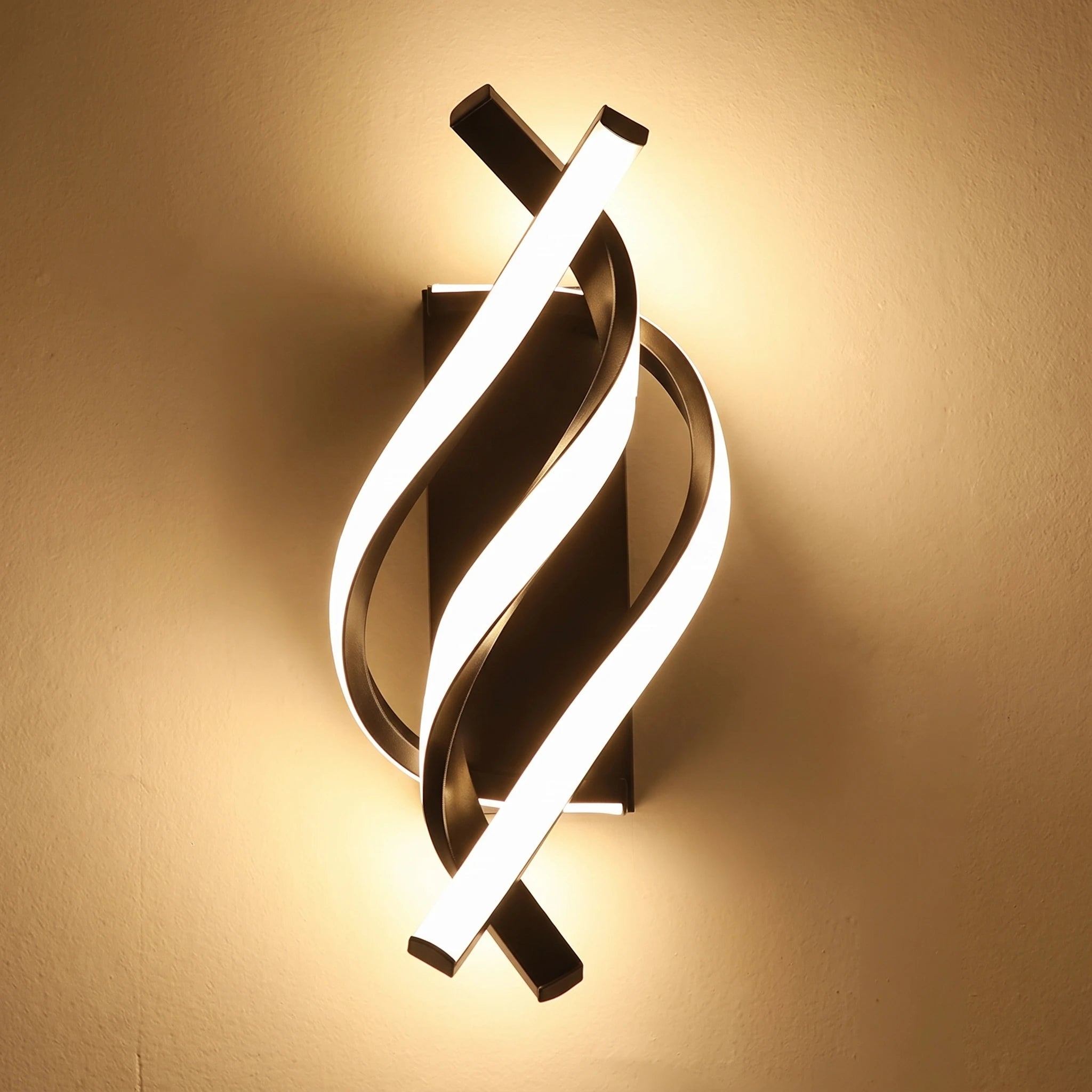 Spiral Ribbon LED Wall Light
