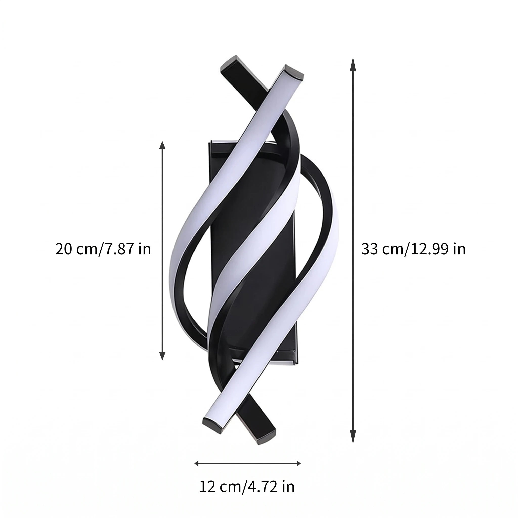 Spiral Ribbon LED Wall Light