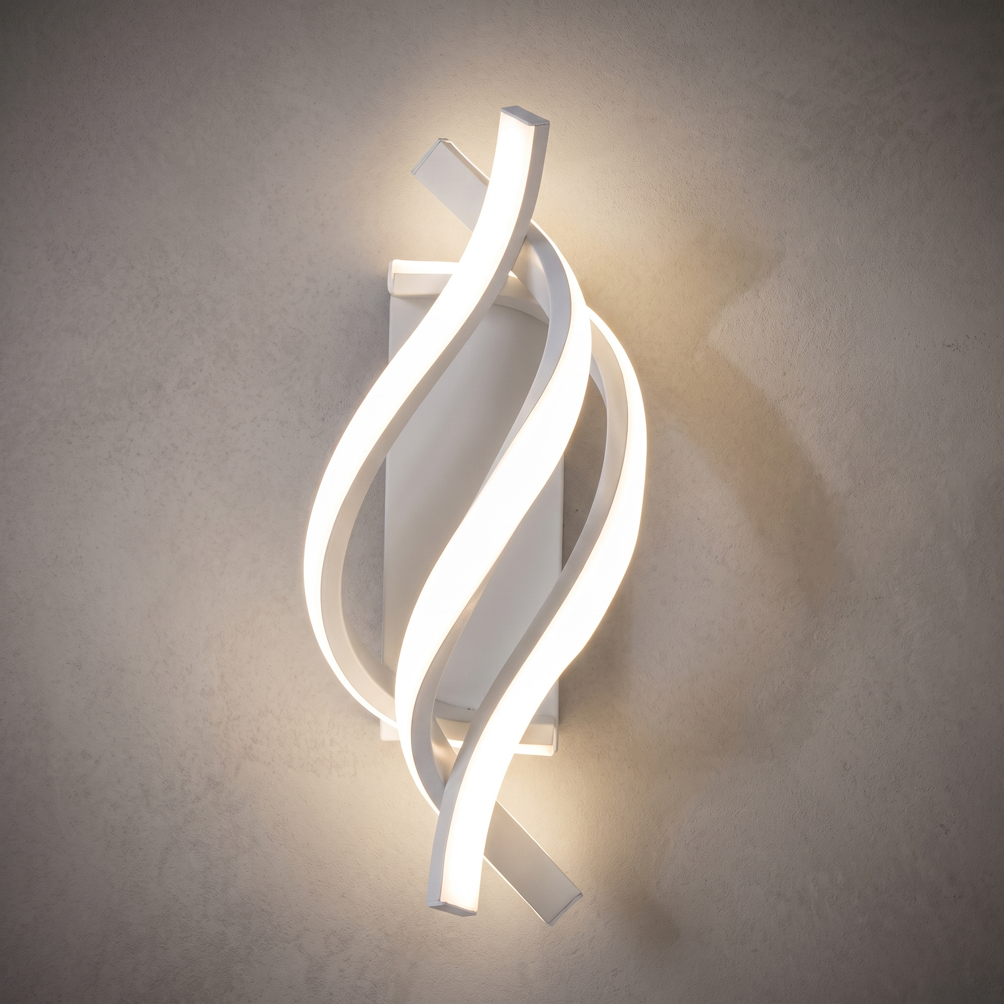 Spiral Ribbon LED Wall Light