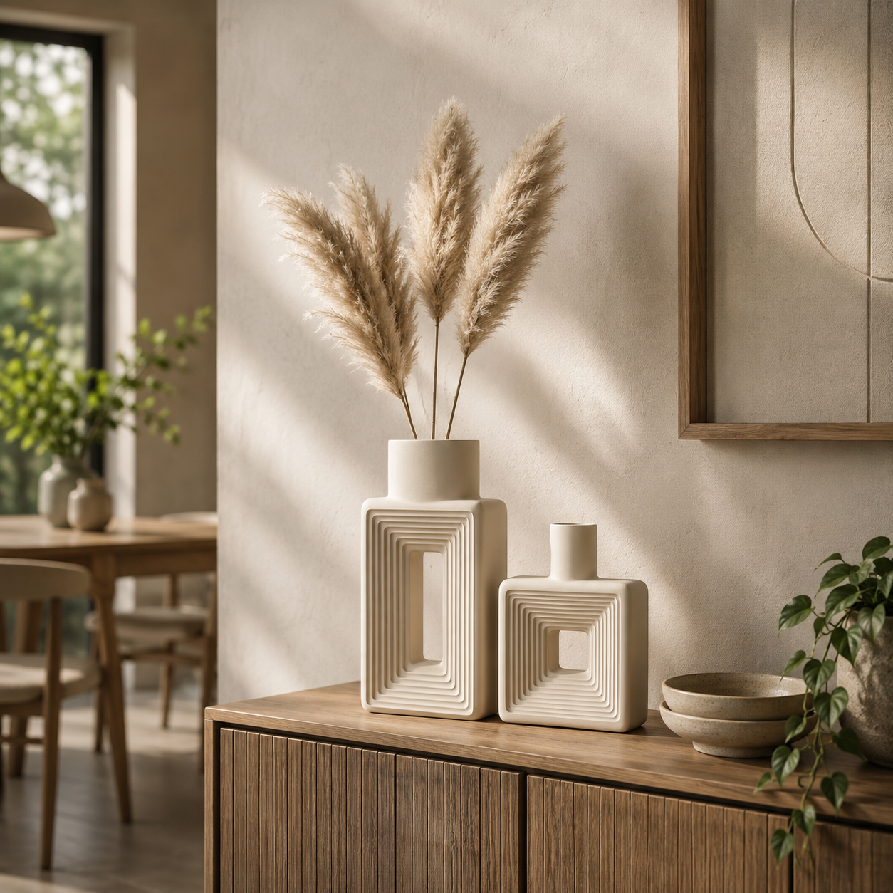 Stoneware Donut Vase