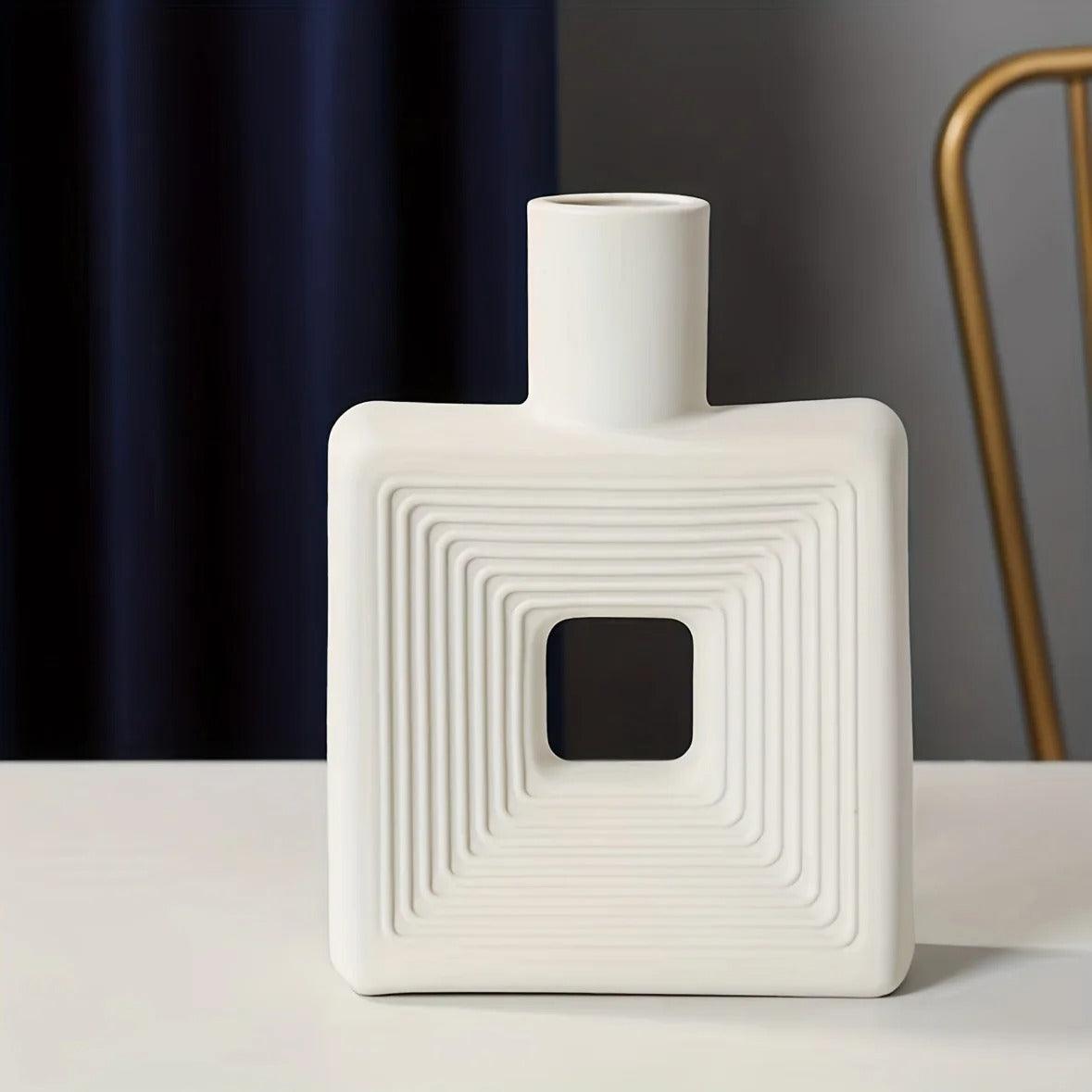 Stoneware Donut Vase