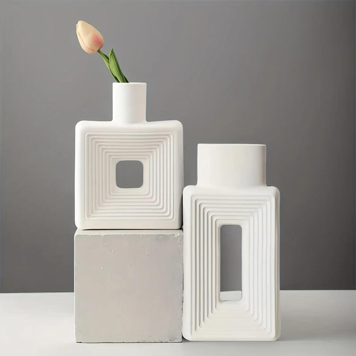 Stoneware Donut Vase