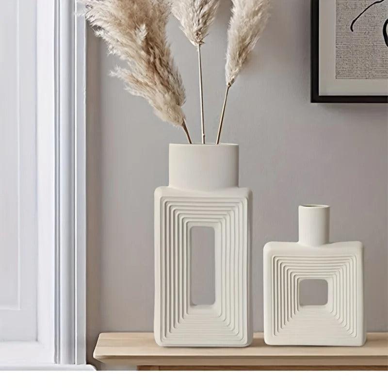 Stoneware Donut Vase