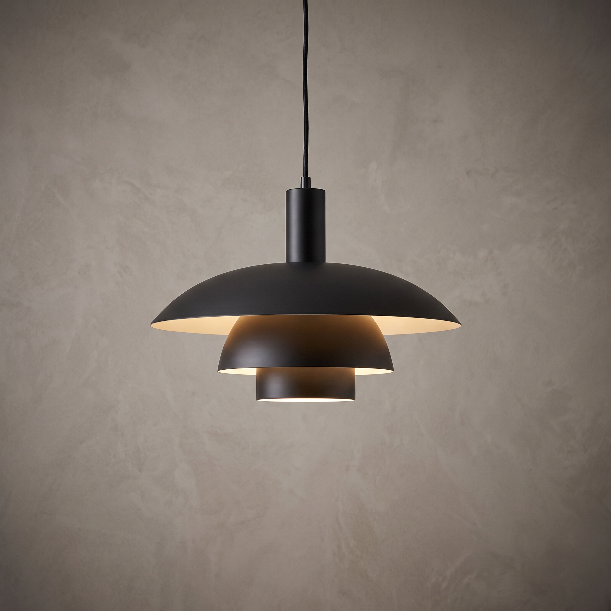 Tiered Cone Pendant Light