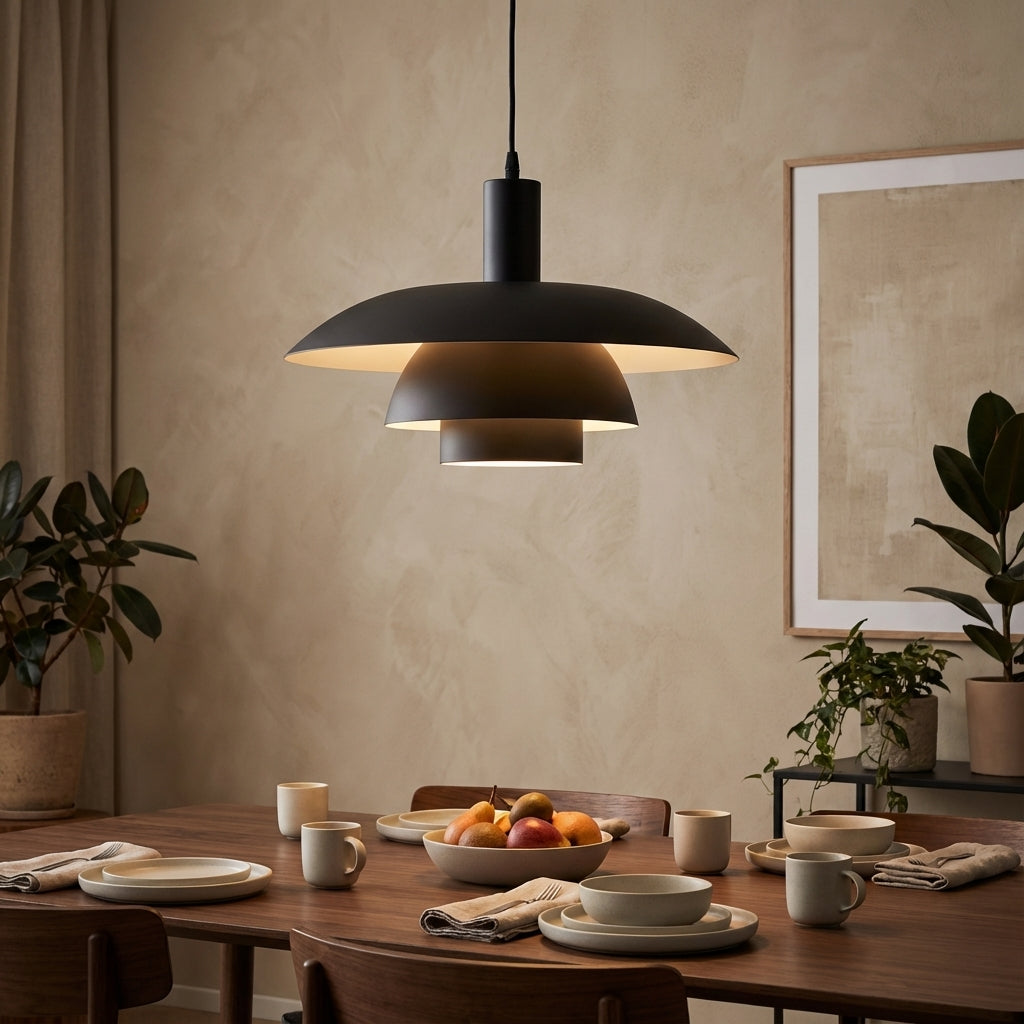 Tiered Cone Pendant Light