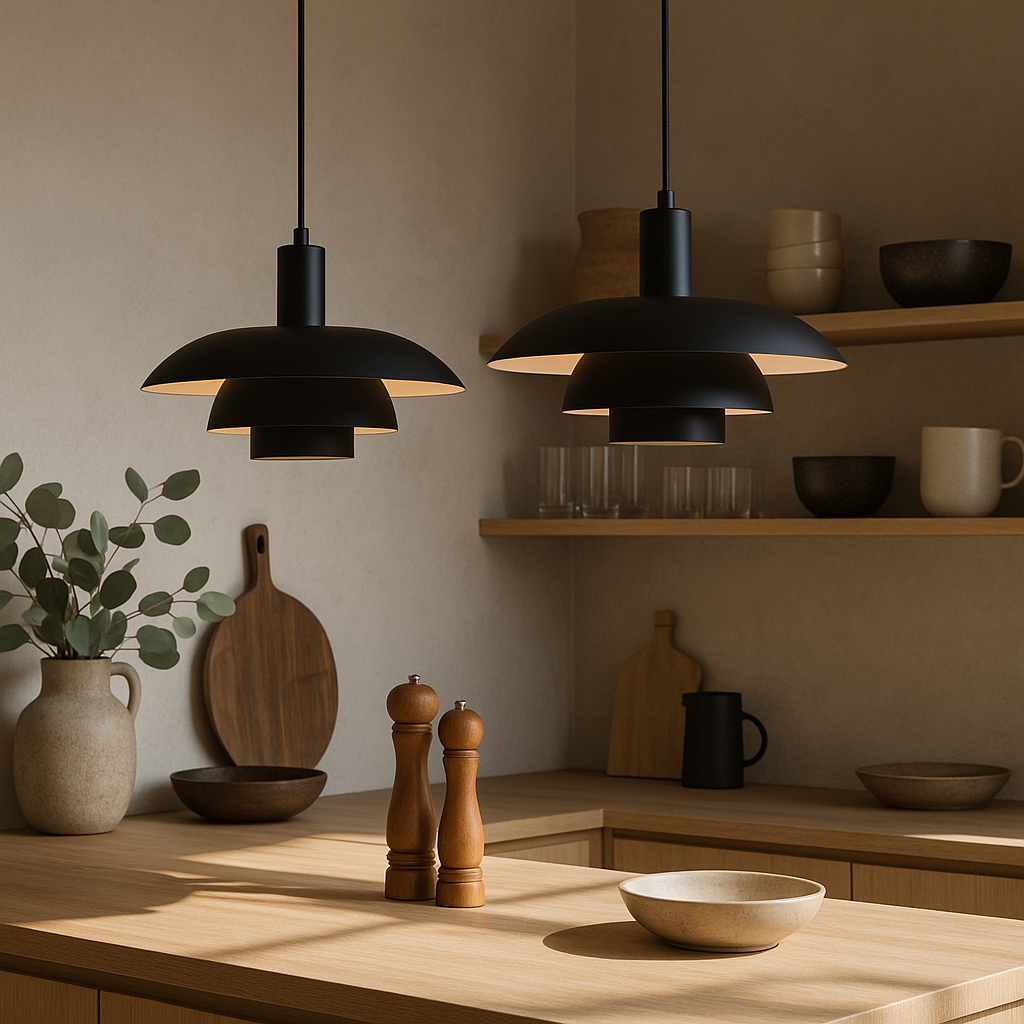 Tiered Cone Pendant Light
