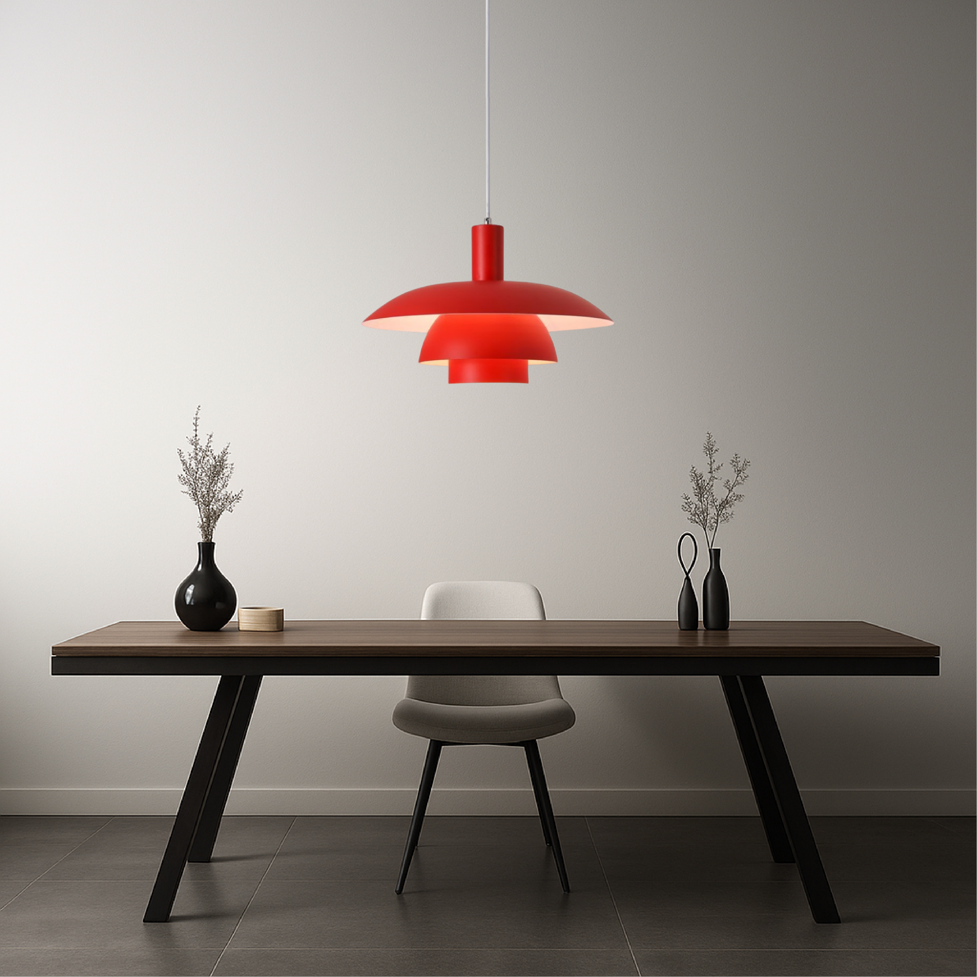 Tiered Cone Pendant Light