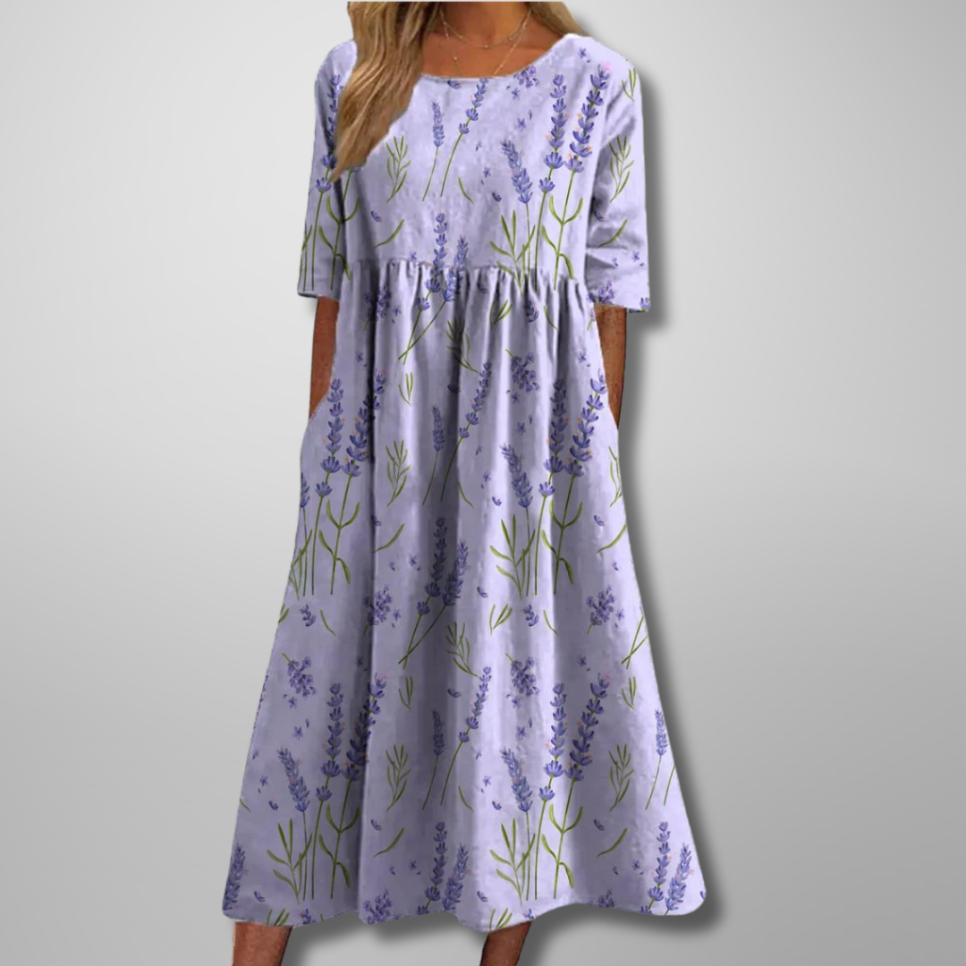 Zoe Relaxed Floral Midi Dress