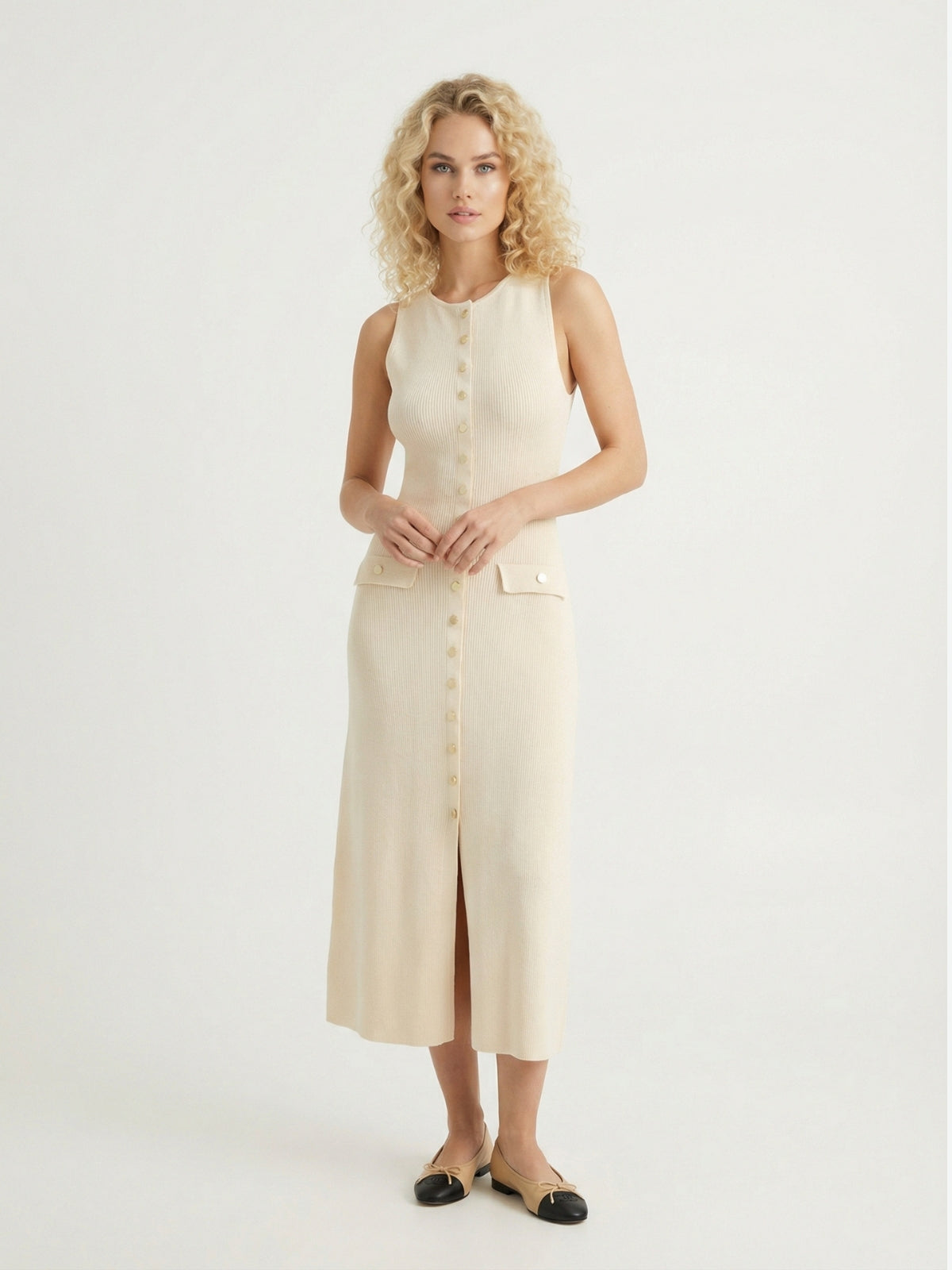 Sleeveless Knit Maxi Dress