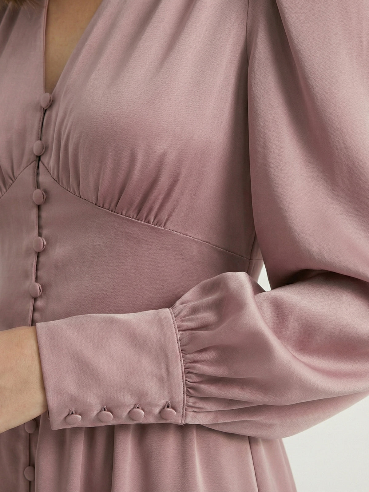 Puff Sleeve Midi Dress